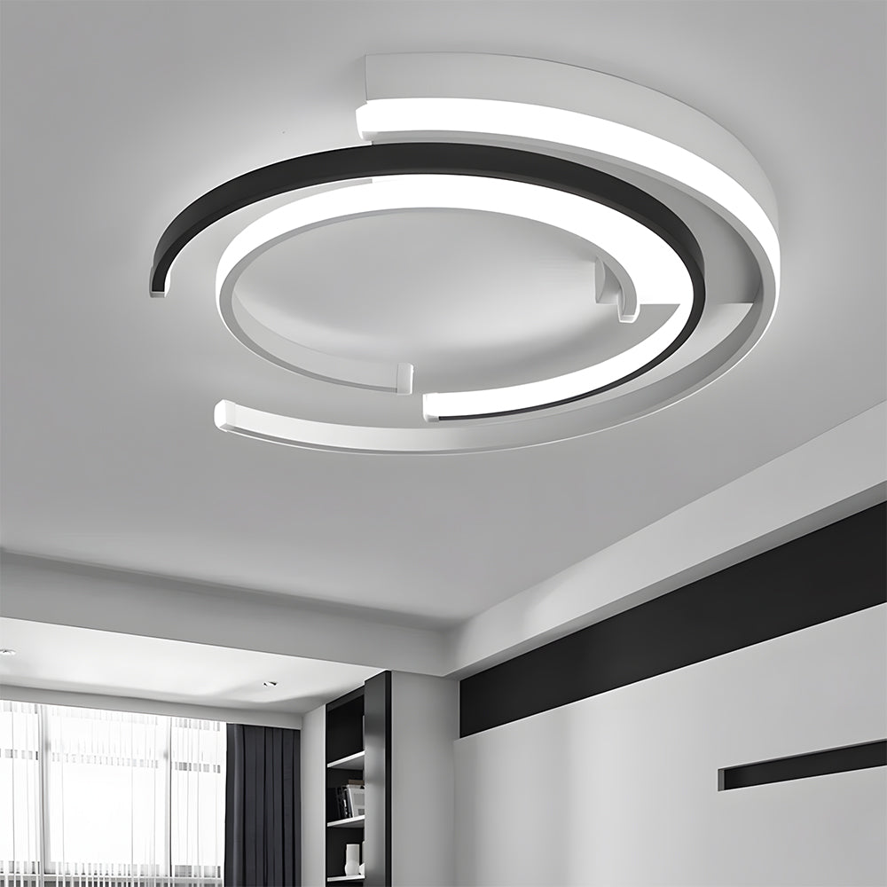 Lampa sufitowa LED nowoczesna spiralna minimalistyczna