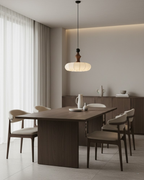 Lampa wisząca boho kokon żłobkowana nowoczesna