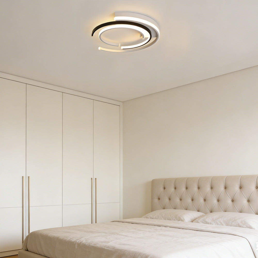 Lampa sufitowa LED nowoczesna spiralna minimalistyczna