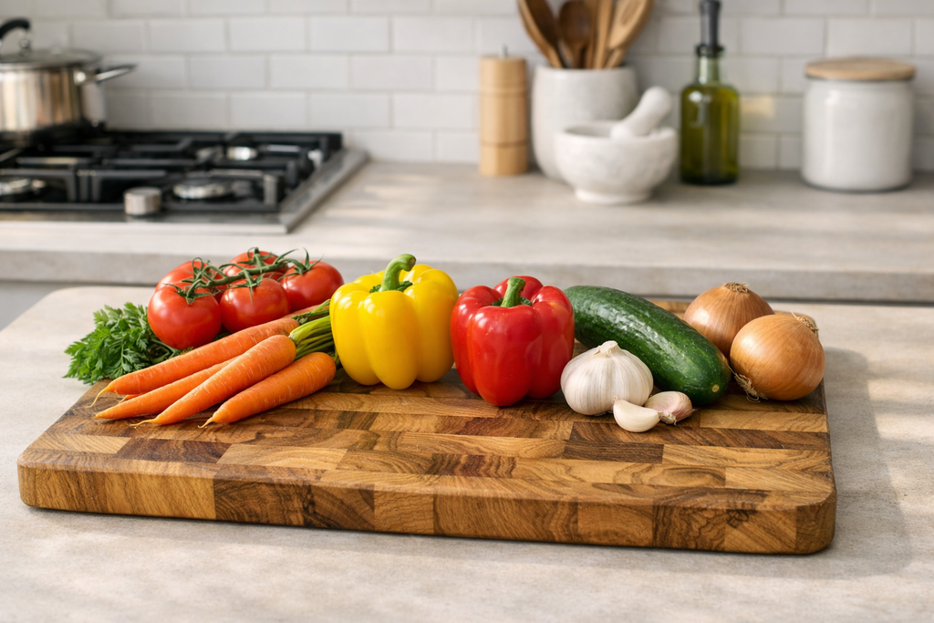 Premium kitchen block cutting board