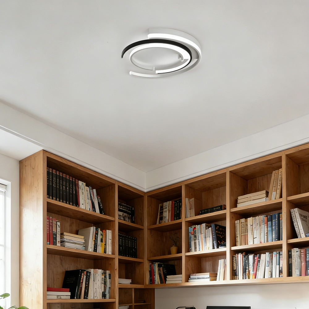Lampa sufitowa LED nowoczesna spiralna minimalistyczna