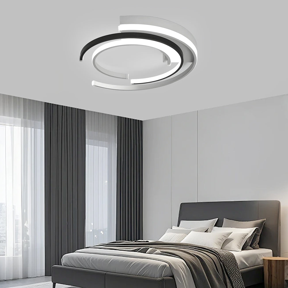 Lampa sufitowa LED nowoczesna spiralna minimalistyczna