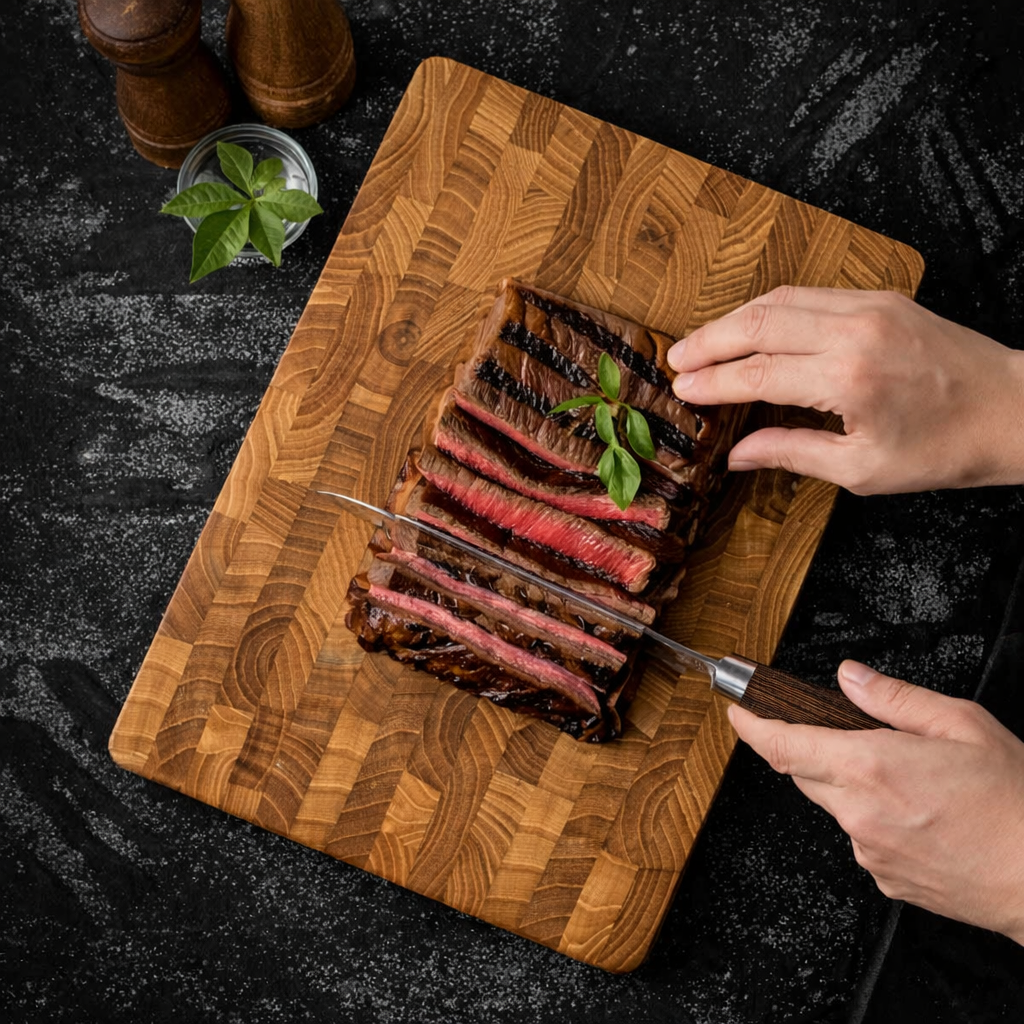 Premium kitchen block cutting board