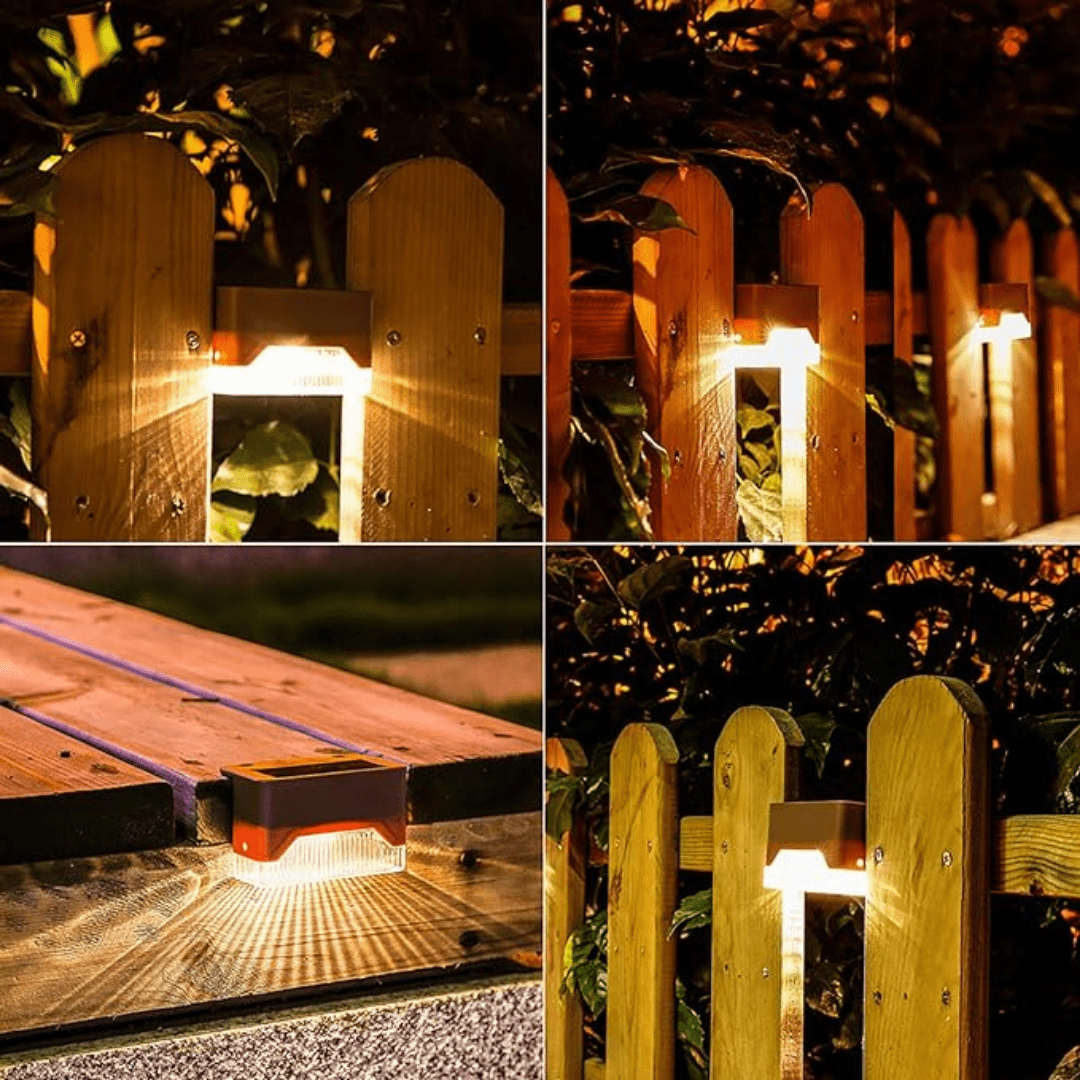 Lampa solarna schodowa LED nowoczesna zewnętrzna wodoodporna