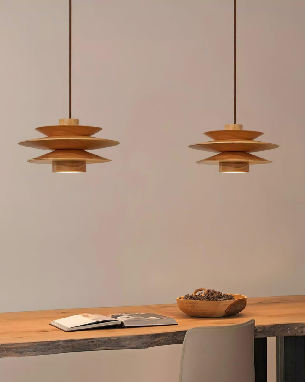 Lampa wisząca nowoczesna wielopoziomowa okrągła nad stół | do jadalni
