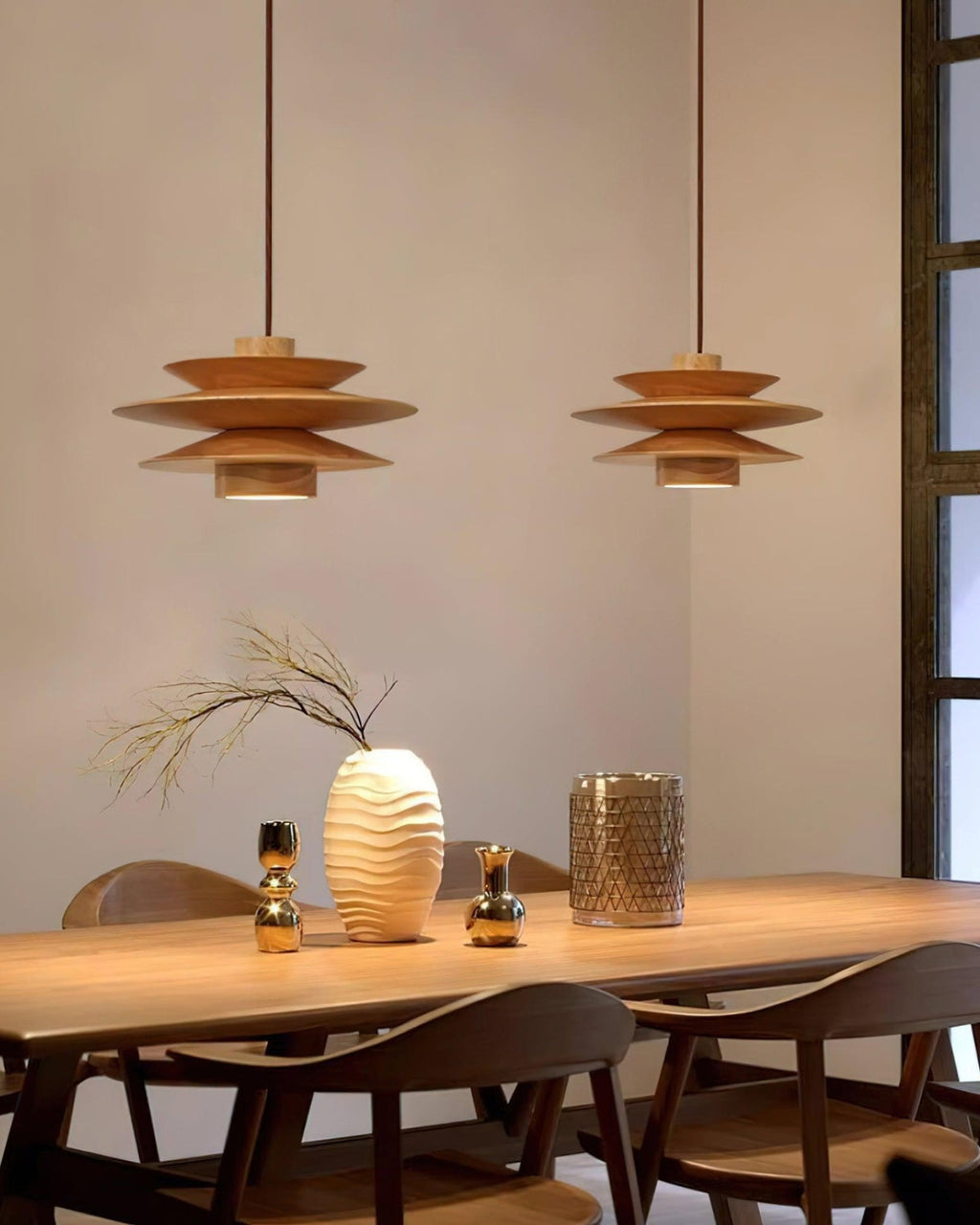 Lampa wisząca nowoczesna wielopoziomowa okrągła nad stół | do jadalni