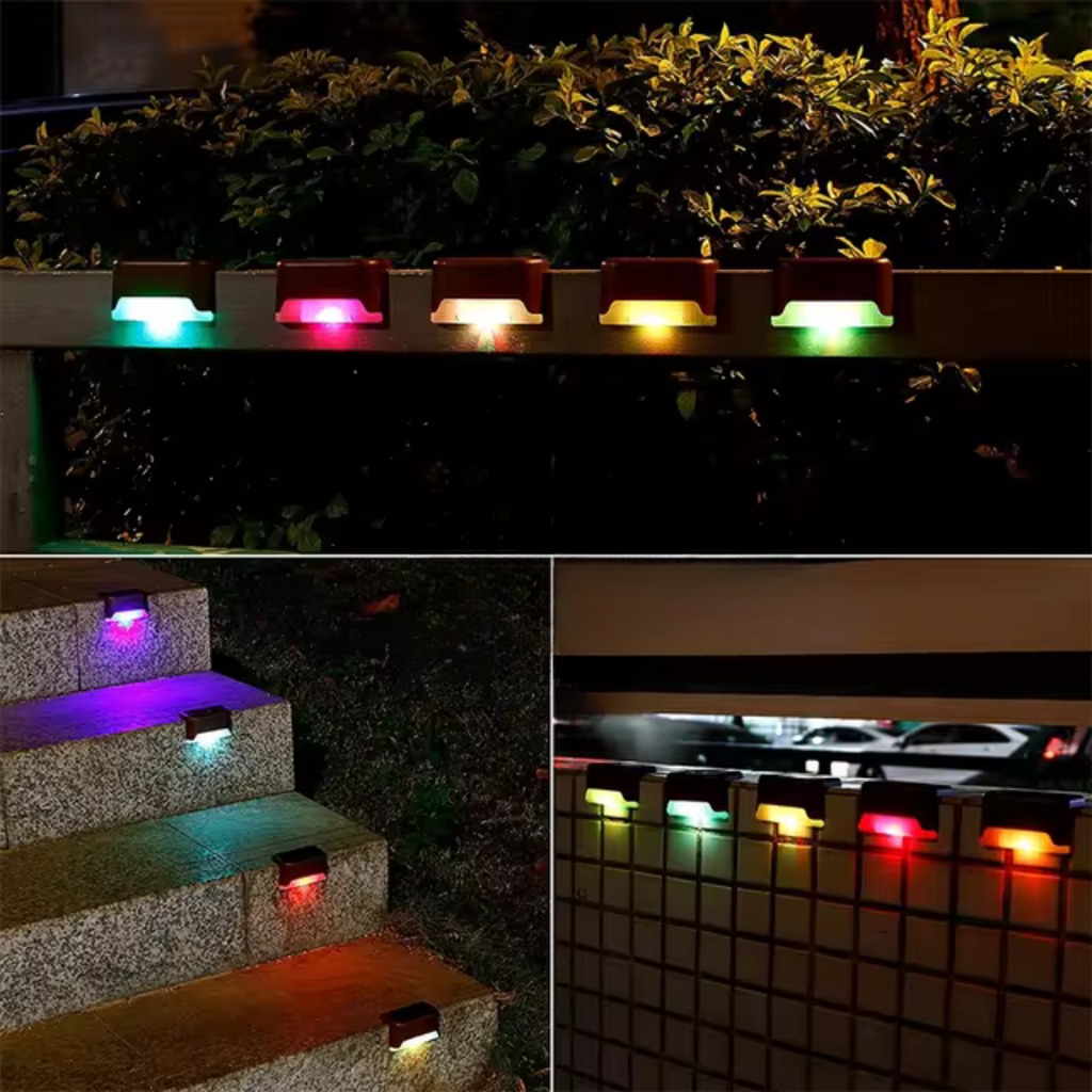Lampa solarna schodowa LED nowoczesna zewnętrzna wodoodporna