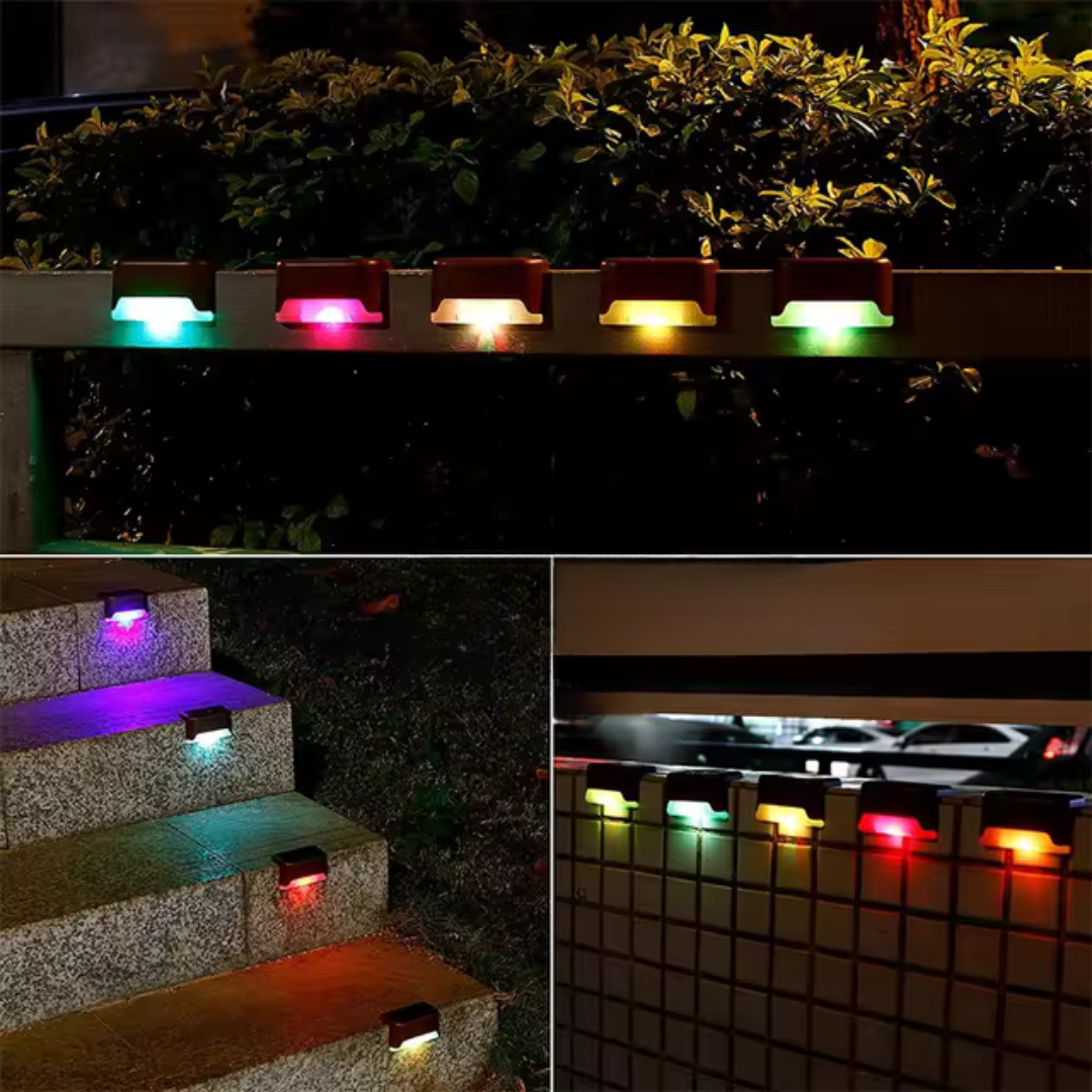 Lampa solarna schodowa LED nowoczesna zewnętrzna wodoodporna