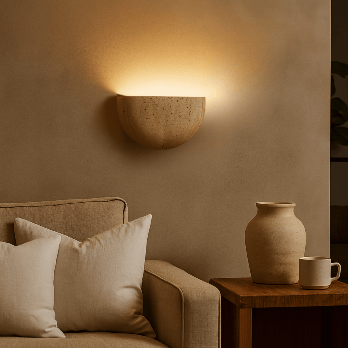 Lampa ścienna LED minimalistyczny ambientowy blask