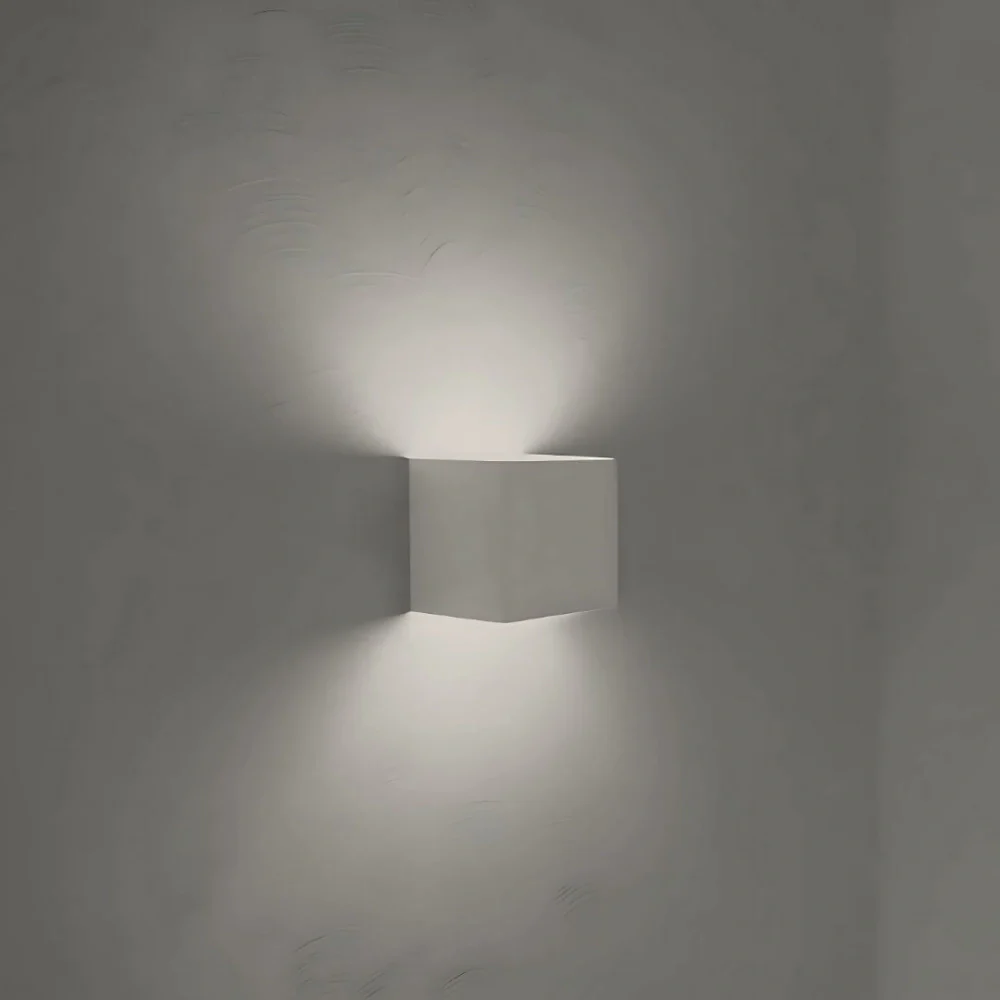 Lampa ścienna LED nowoczesna kostka