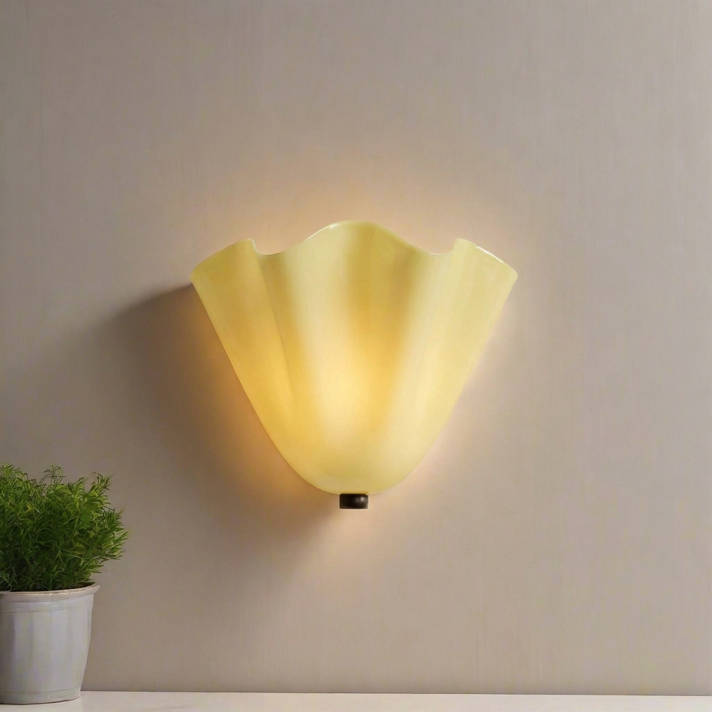 Lampa ścienna dekoracyjna płatek kwiatu