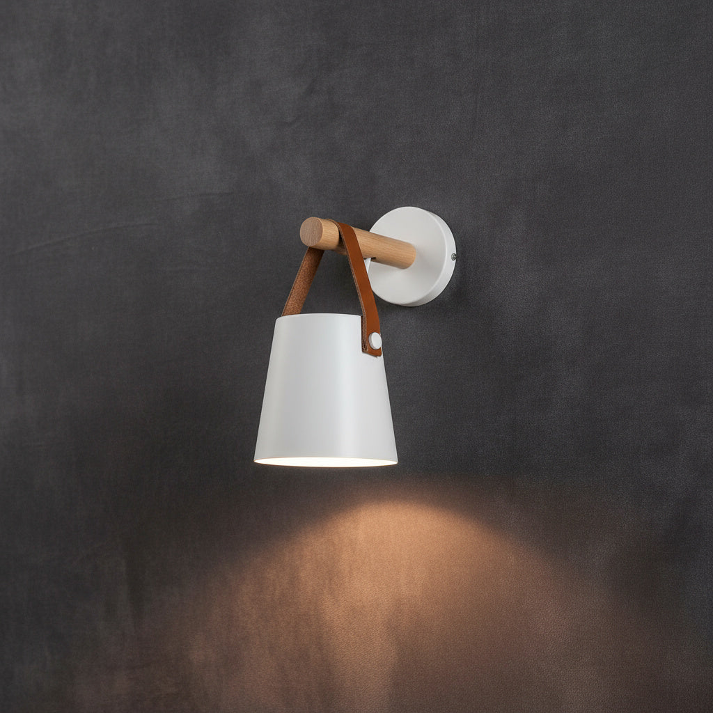 Nordic Wooden LED Wall Lamp Design