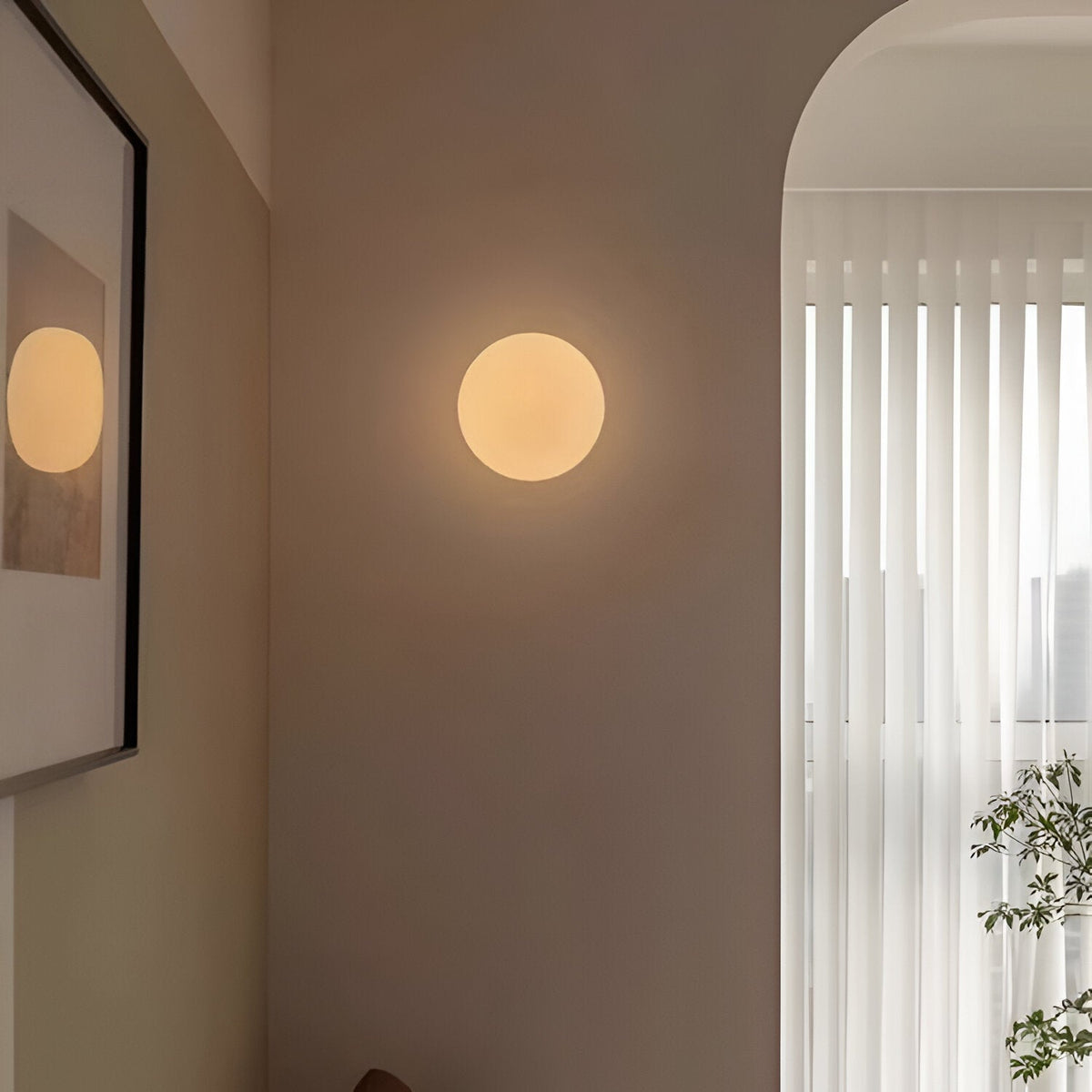 Lampa ścienna nowoczesna kula ambientowa
