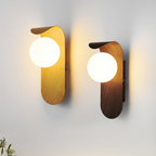 Lampa ścienna nowoczesna kula zakrzywiony