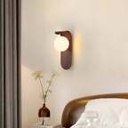 Lampa ścienna nowoczesna kula zakrzywiony