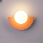 Lampa ścienna nowoczesna led geometryczna półokrągła
