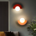 Lampa ścienna nowoczesna led geometryczna półokrągła