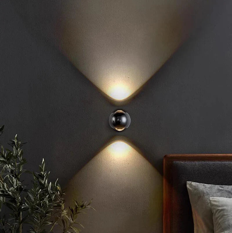 Lampa ścienna nowoczesna okrągła LED dekoracyjna