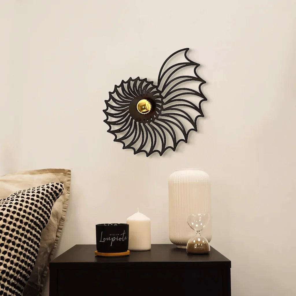 Lampa ścienna nowoczesna spiralna dekoracyjna