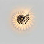 Lampa ścienna nowoczesna spiralna dekoracyjna