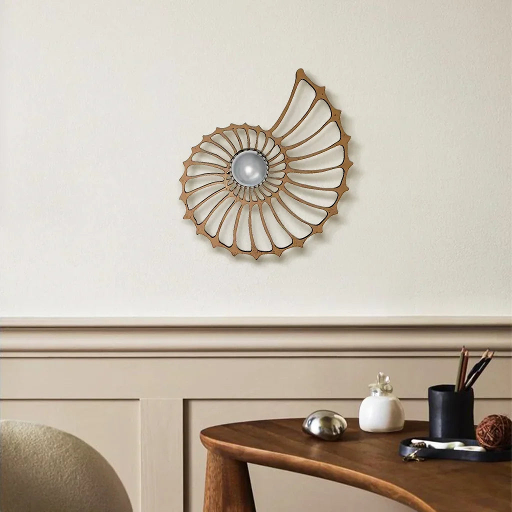 Lampa ścienna nowoczesna spiralna dekoracyjna