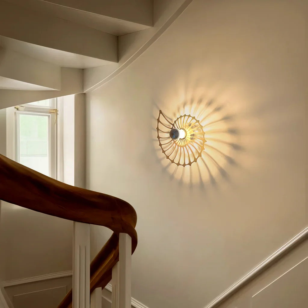 Lampa ścienna nowoczesna spiralna dekoracyjna