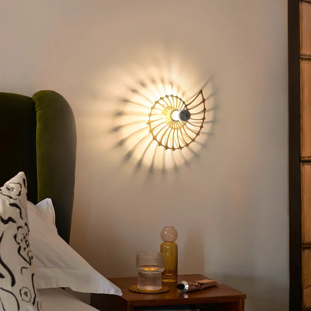 Lampa ścienna nowoczesna spiralna dekoracyjna