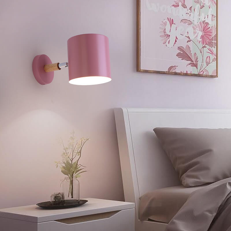 Lampa ścienna obrotowa cylindryczna