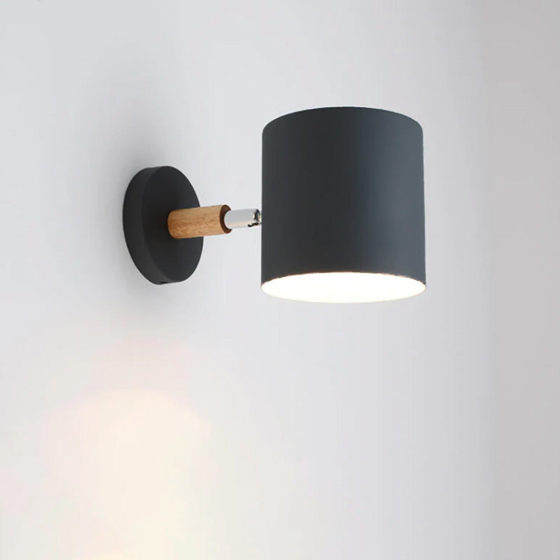 Lampa ścienna obrotowa cylindryczna