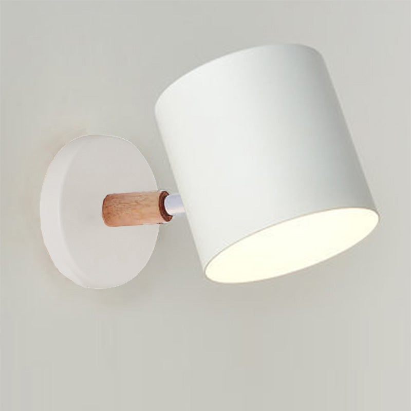 Lampa ścienna obrotowa cylindryczna