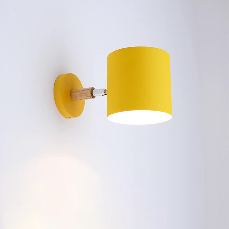 Lampa ścienna obrotowa cylindryczna