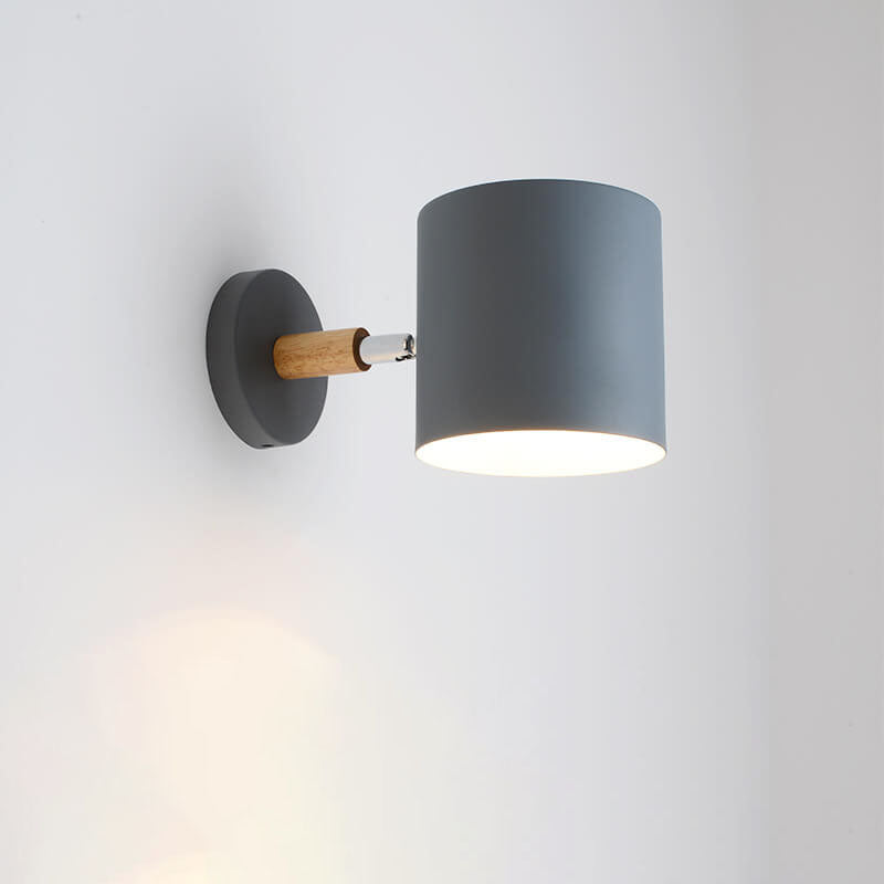 Lampa ścienna obrotowa cylindryczna