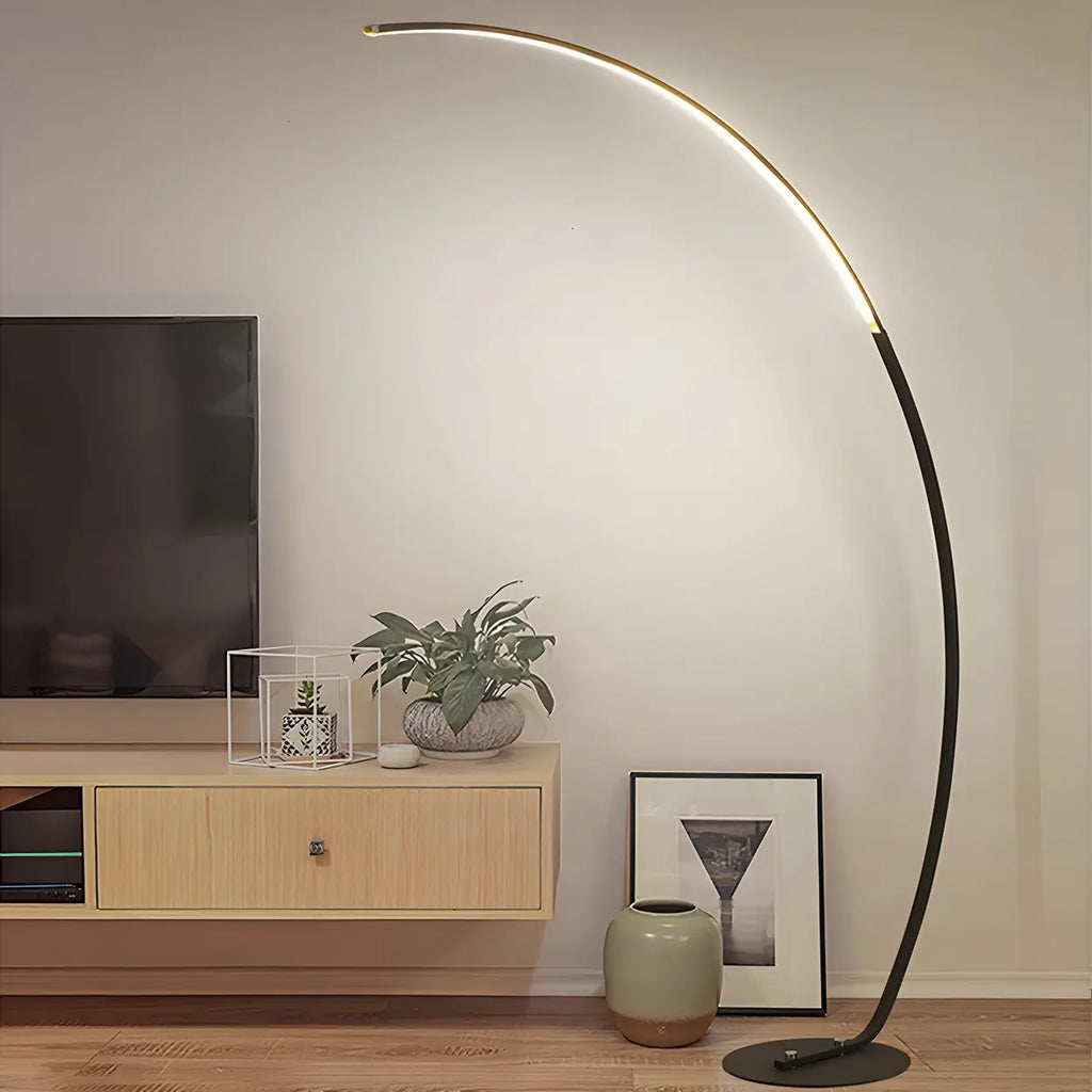 Lampa podłogowa nowoczesna łukowa LED