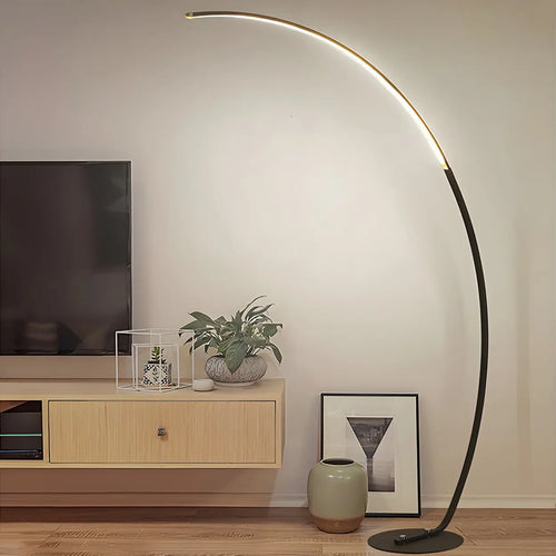 Lampa podłogowa nowoczesna łukowa LED