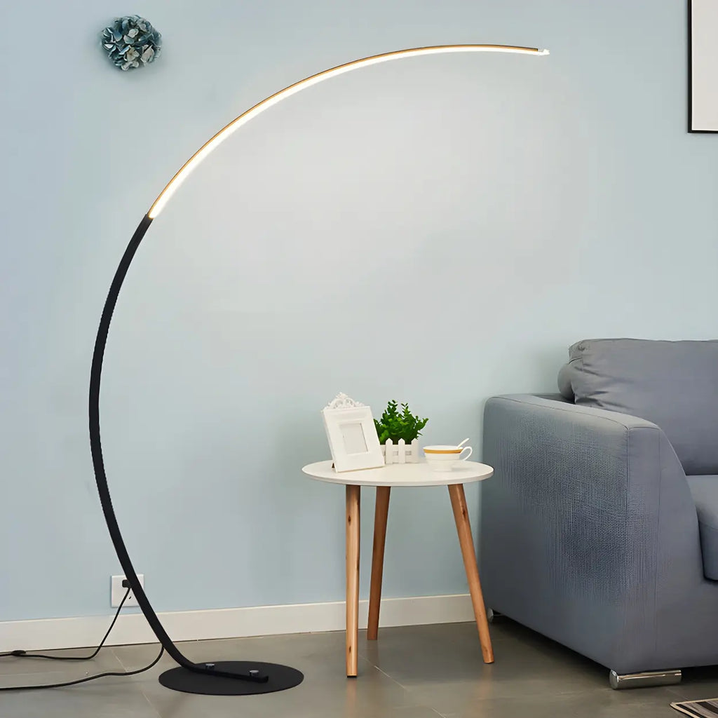 Lampa podłogowa nowoczesna łukowa LED