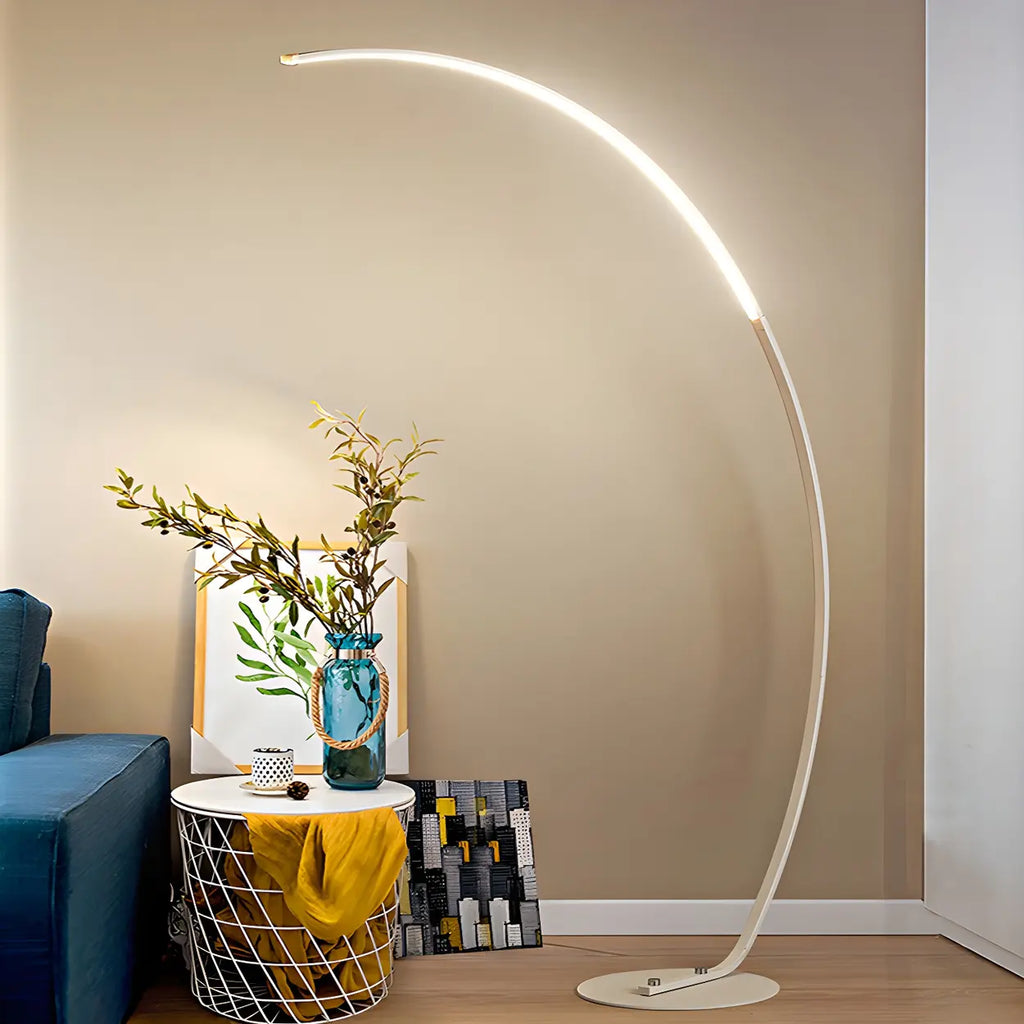 Lampa podłogowa nowoczesna łukowa LED