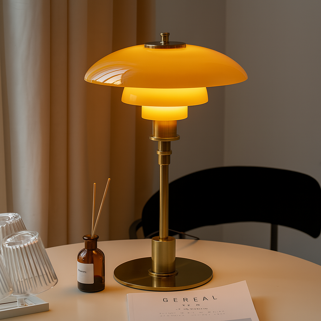 Lampa stołowa LED retro