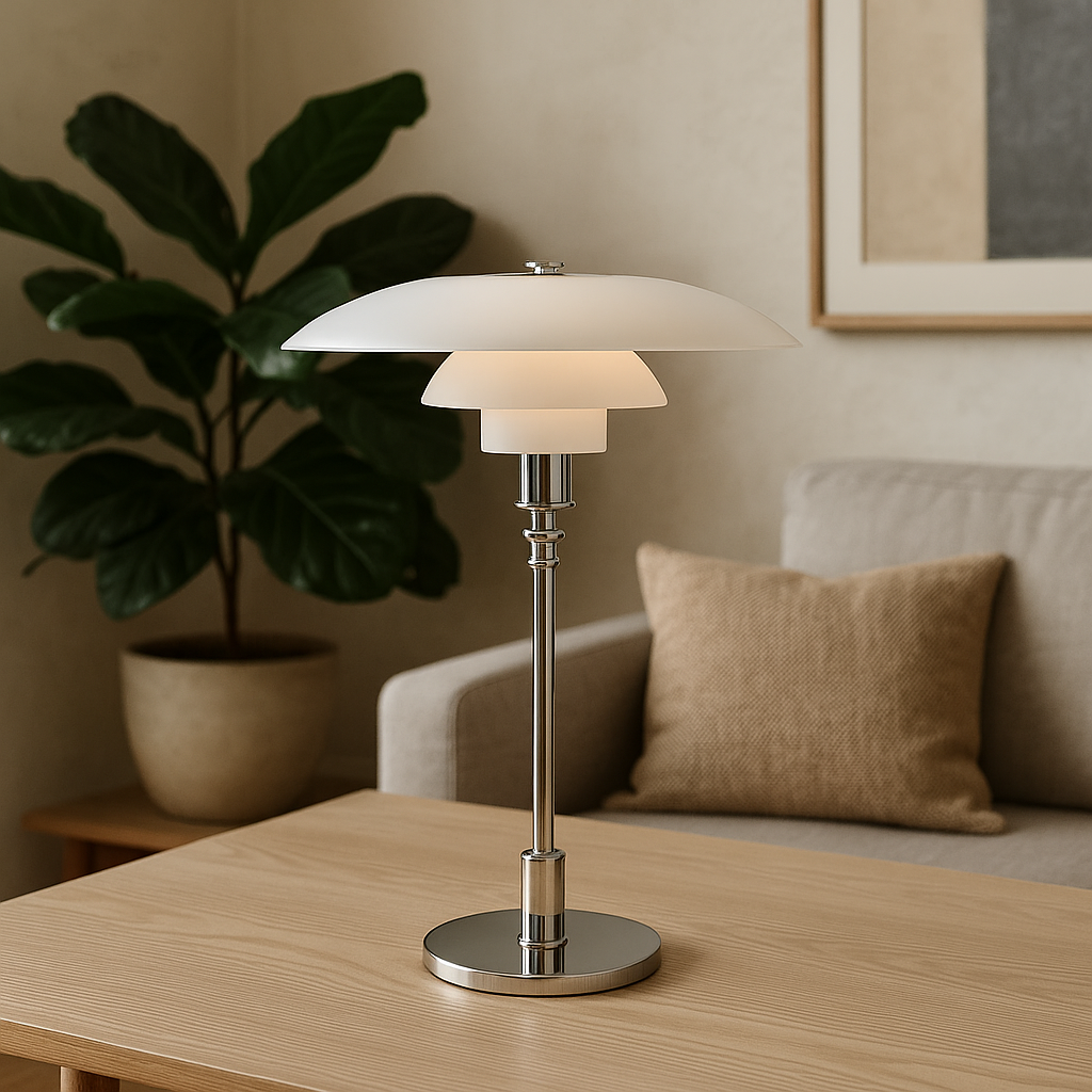Lampa stołowa LED retro
