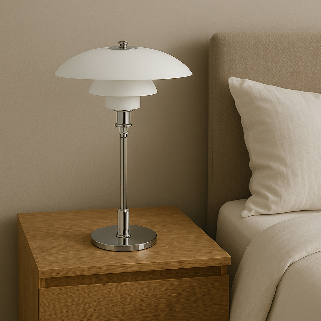 Lampa stołowa LED retro