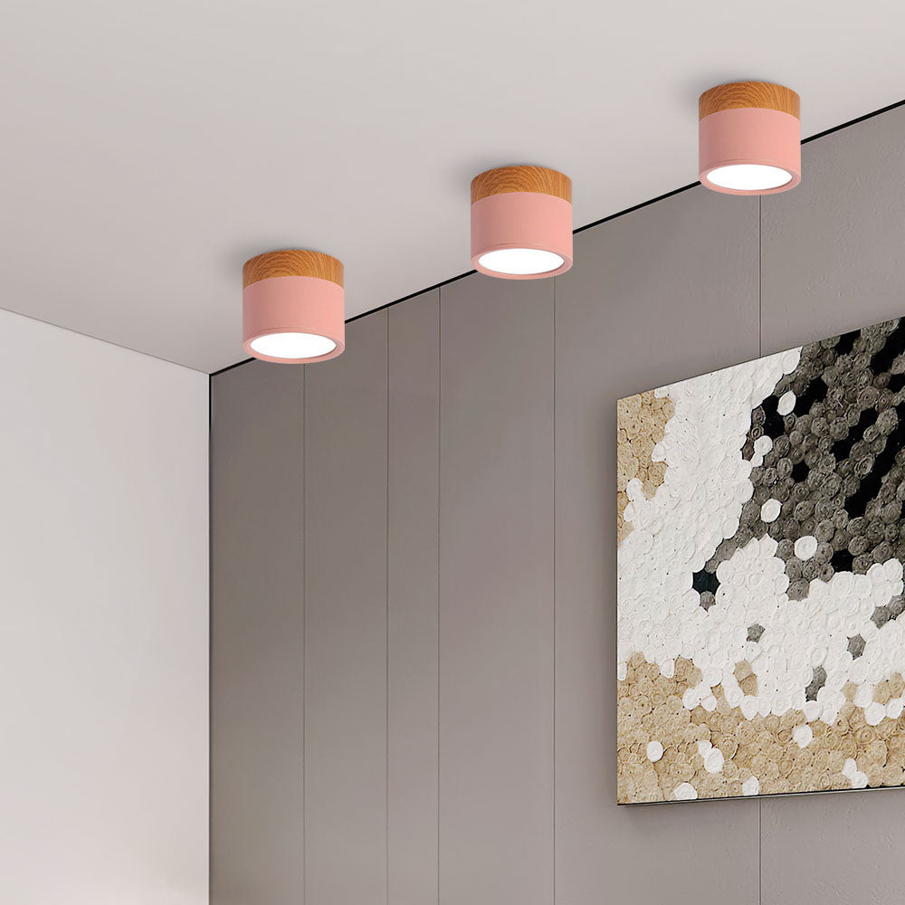 Lampa sufitowa LED nowoczesna cylindryczna minimalistyczna