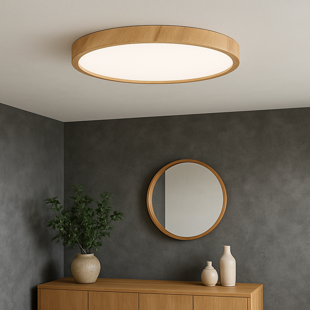 Lampa sufitowa LED nowoczesna okrągła minimalistyczna natynkowa