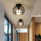 Lampa sufitowa industrialna klatkowa