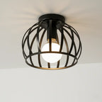 Lampa sufitowa industrialna klatkowa