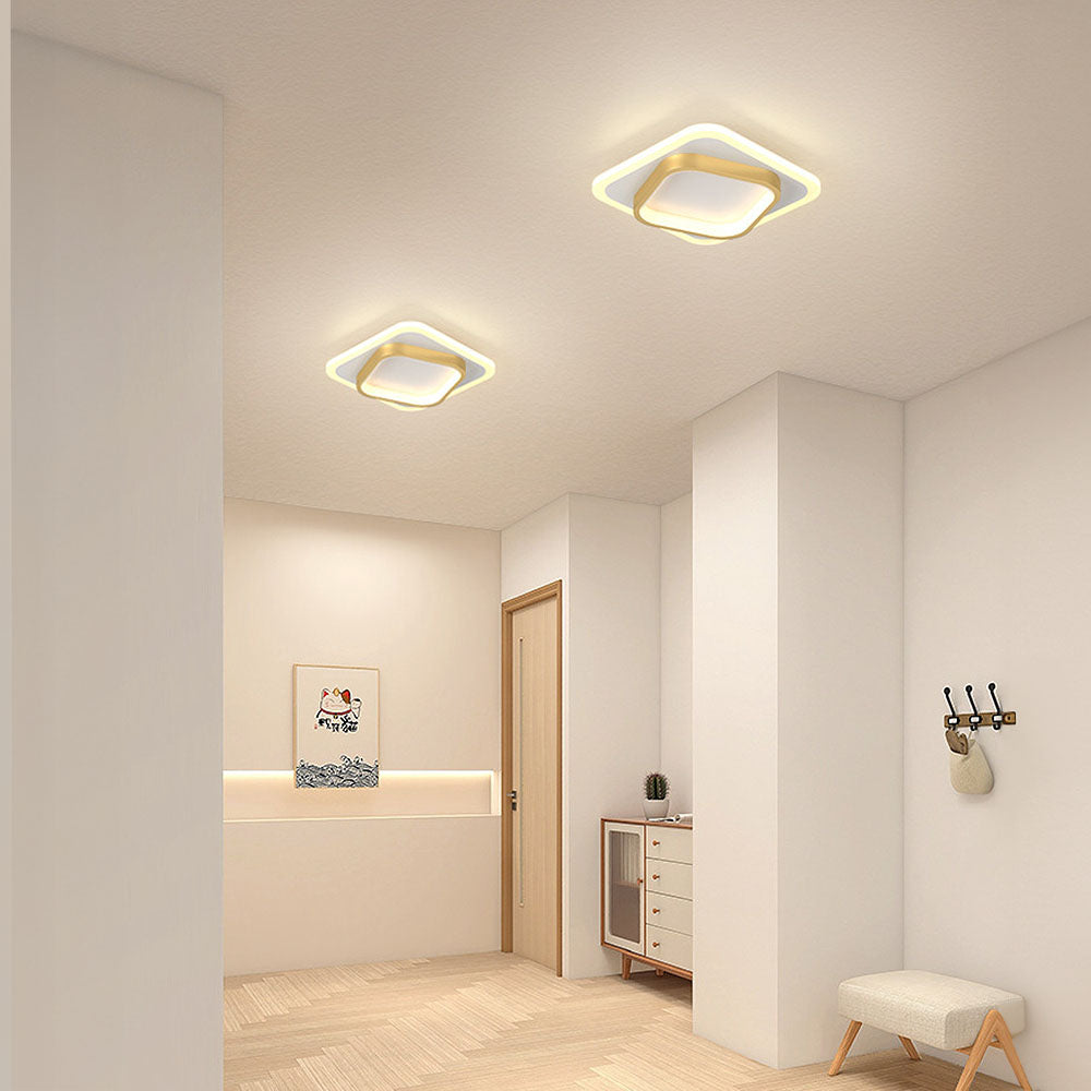 Lampa sufitowa led nowoczesna kwadratowa minimalistyczna