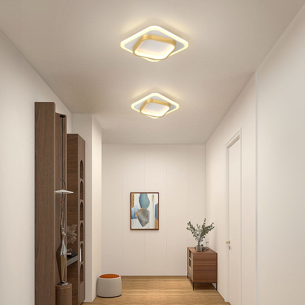Lampa sufitowa led nowoczesna kwadratowa minimalistyczna