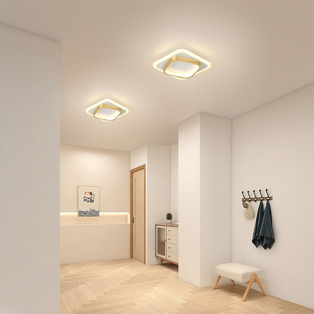 Lampa sufitowa led nowoczesna kwadratowa minimalistyczna