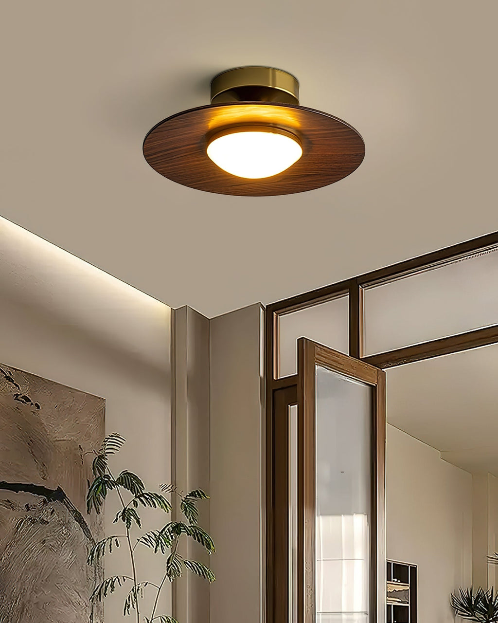 Lampa sufitowa nowoczesna dysk LED