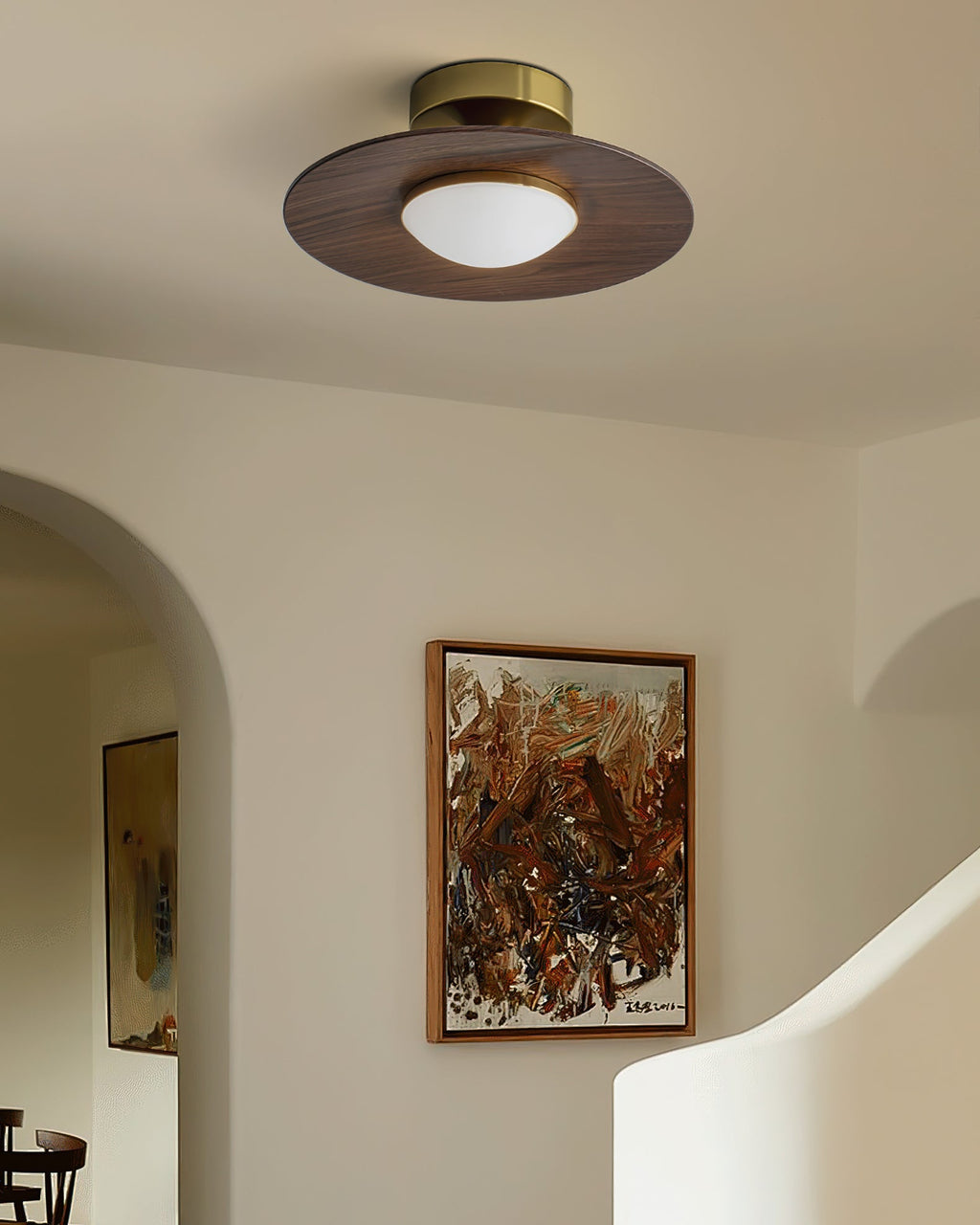 Lampa sufitowa nowoczesna dysk LED
