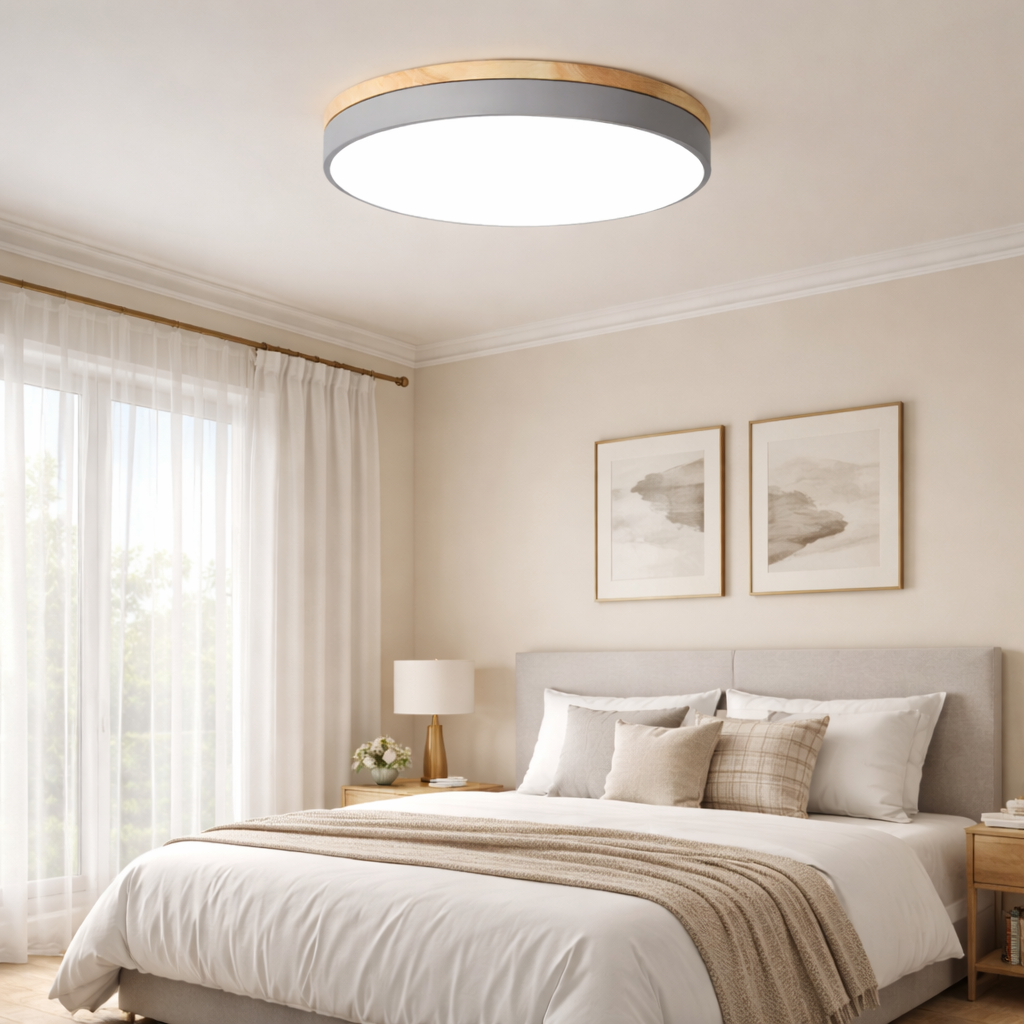 Lampa sufitowa nowoczesna okrągła LED natynkowa