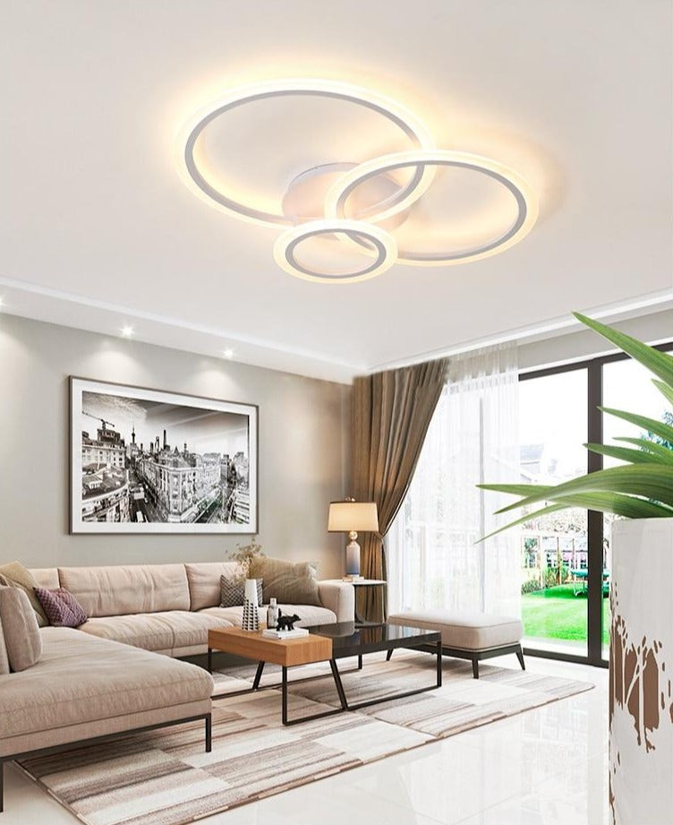 Lampa sufitowa nowoczesna pierścieniowa LED